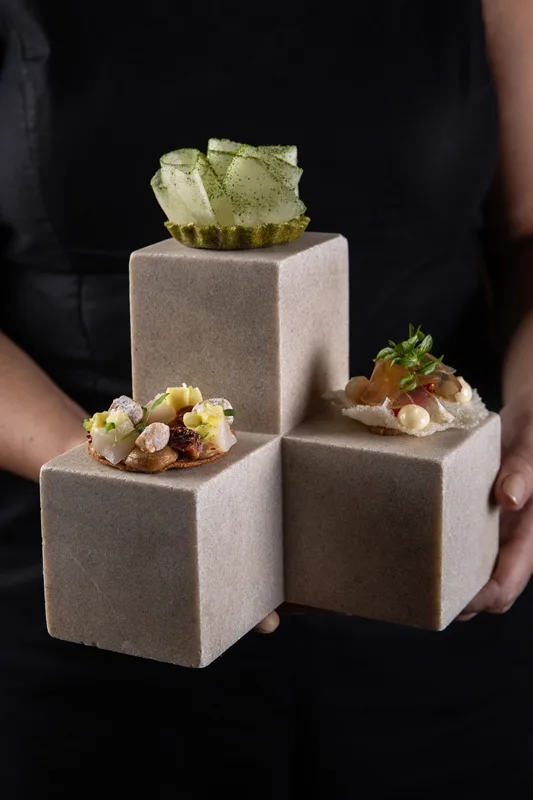 Crisps served at the table